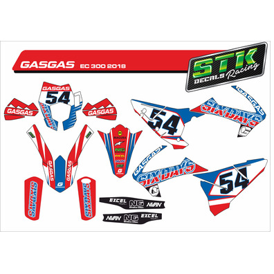 VINILO GAS GAS EC 300 2018 SIX DAYS