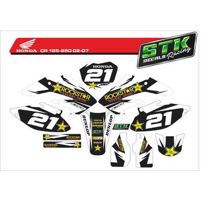 Vinilo Honda cr125-250 02-07 Rockstar
