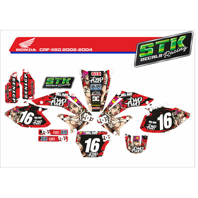 Vinilo Honda crf 450 02-04 two two