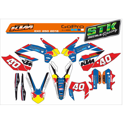 VINILO KTM EXC 250 2016 Go Pro