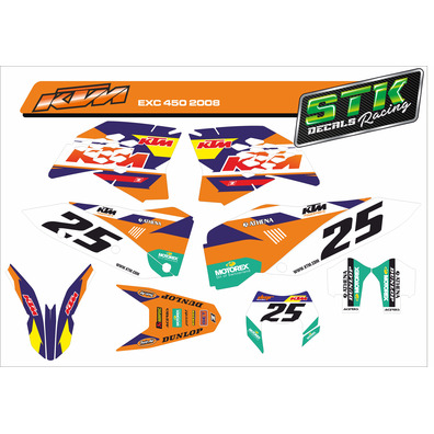VINILO KTM EXC 450 2008