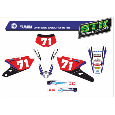 VINILO YAMAHA WRF 250 ENDURO 15-18