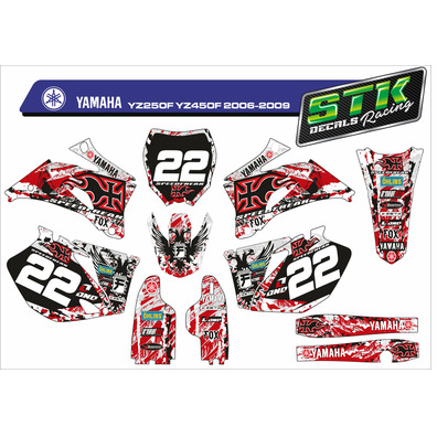 VINILO YAMAHA YZ250F YZ450F 2006-2009