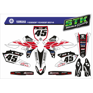 VINILO YAMAHA YZ250F YZ450F 2014