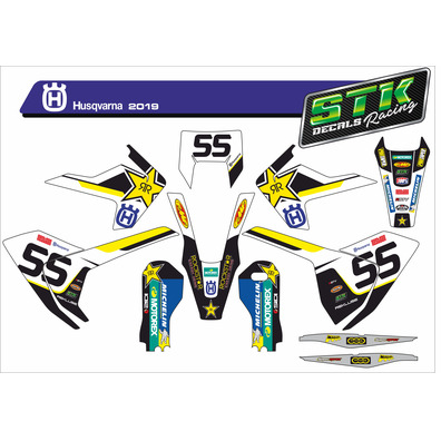 VINILOS HUSQVARNA 2017-18-19 ROCKSTAR