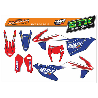 VINILOS KTM EXC 250 2018 SIX DAYS FRANCE
