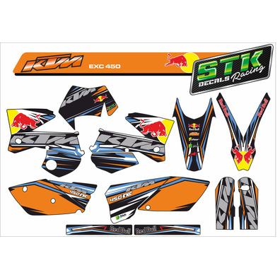 VINILOS KTM EXC 450 Red bull